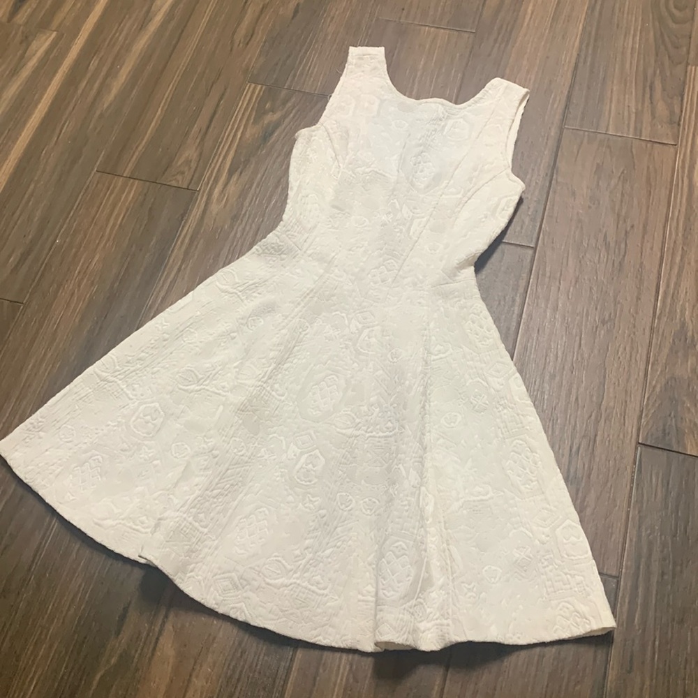 H&M Cream Sz 2 Ivory Dress